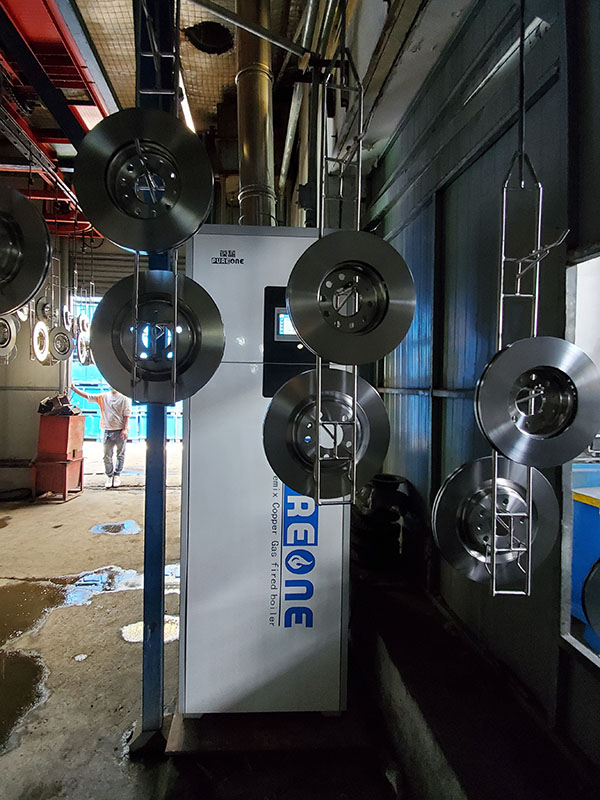 葆蓝低氮纯铜锅炉用于工厂生产